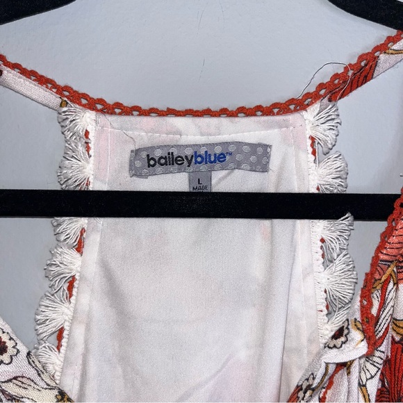 Bailey Blue Boho Floral Romper Large - Picture 3 of 7